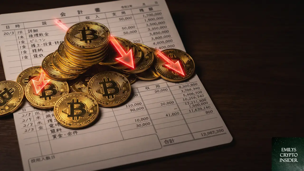 ビットコイン18,712BTCを保有、評価損は約5億4,000万ドル