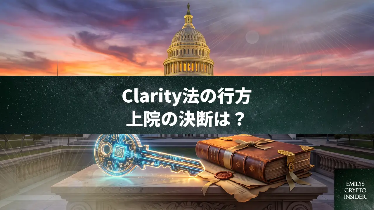 暗号資産市場明確化法（Clarity）の行方、上院夏季休会前の命運