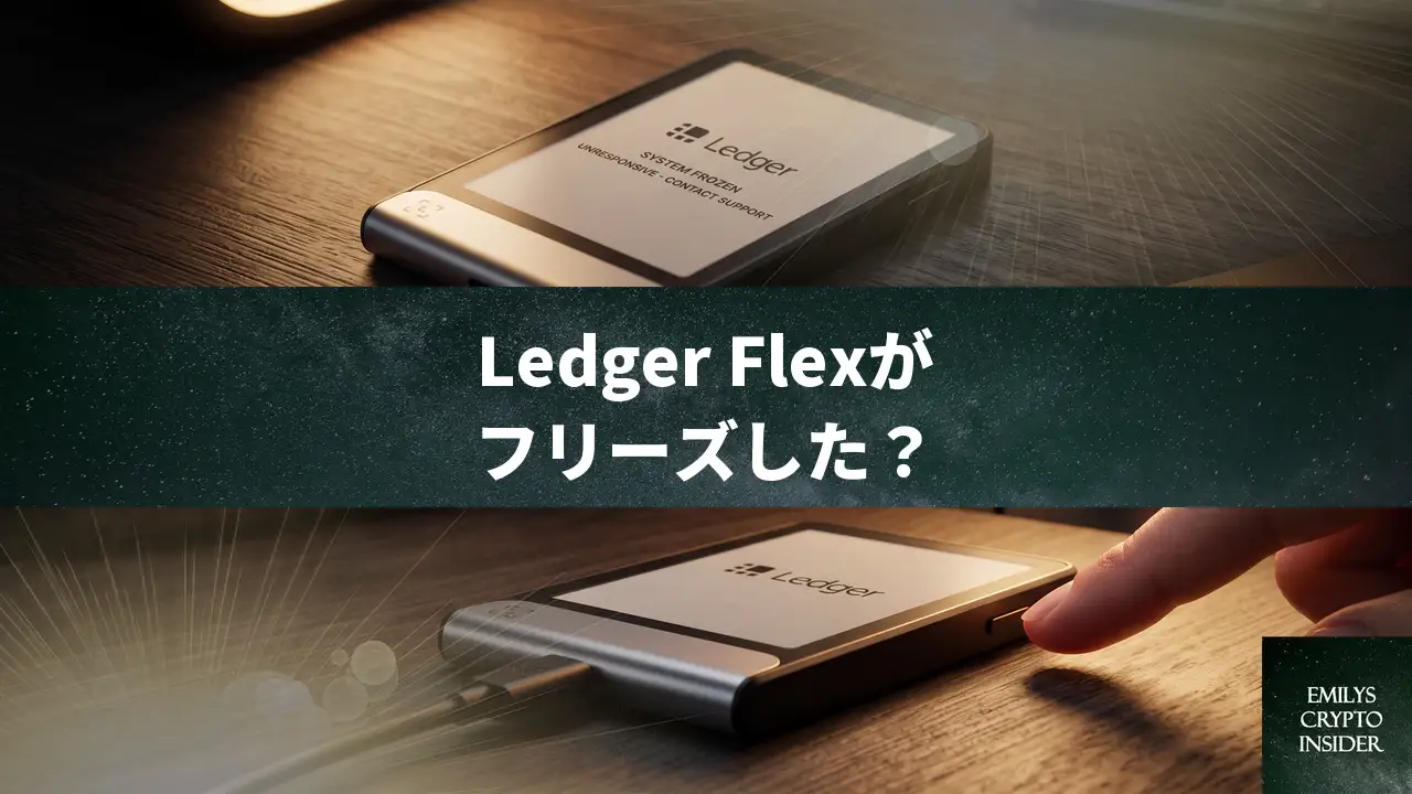 Ledger Flexがフリーズして反応しない時の対処法
