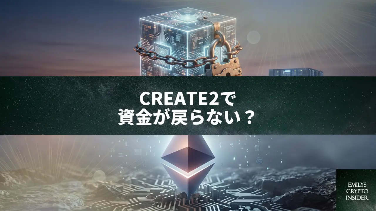 CREATE2アドレスに送金した資金が回収できない時の対処法と予防策