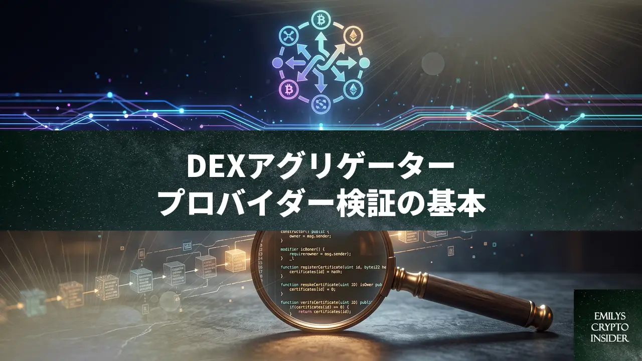 DEXアグリゲーターのプロバイダーが侵害されていないか確認する方法