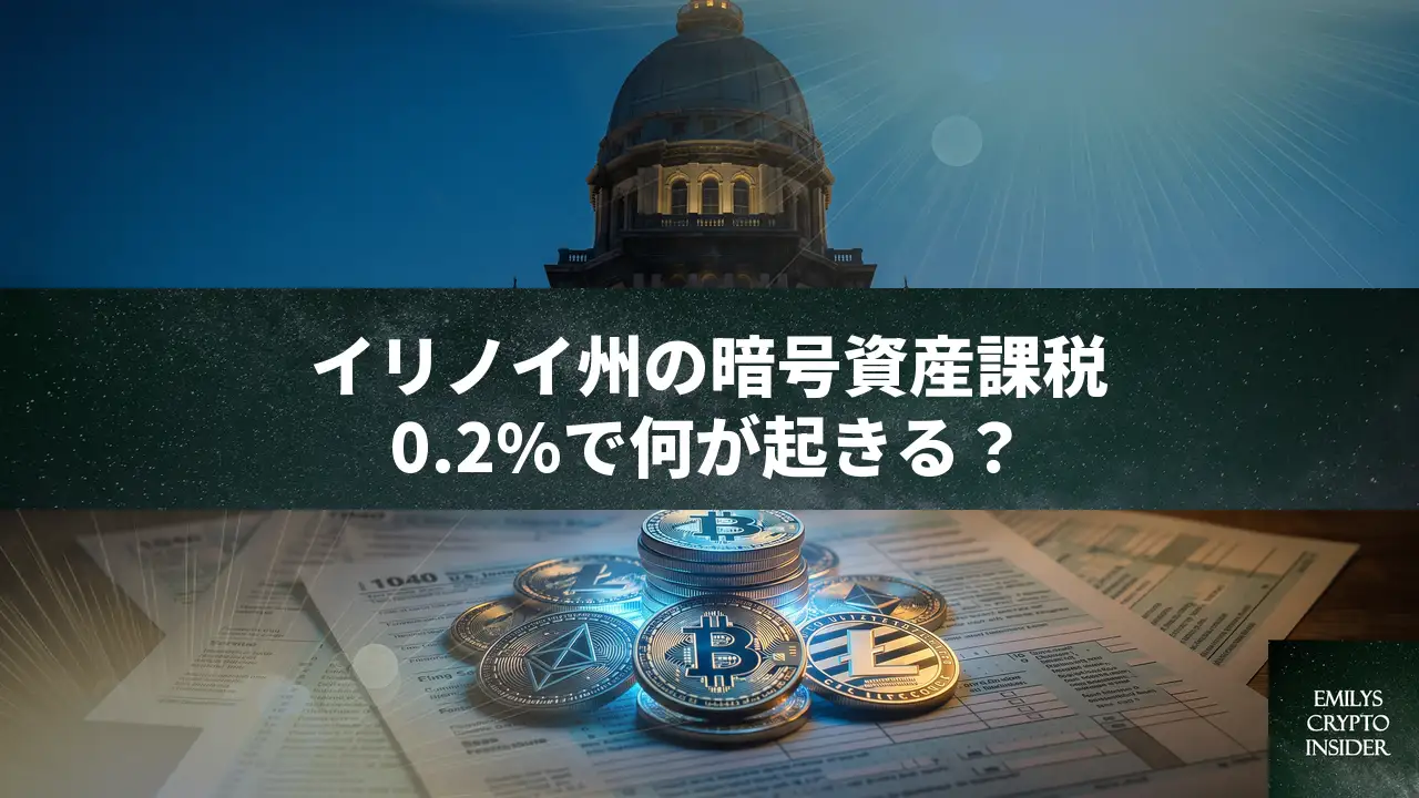 イリノイ州、暗号資産に0.2%課税へ。取引額ベースで利用者に月次納税の可能性