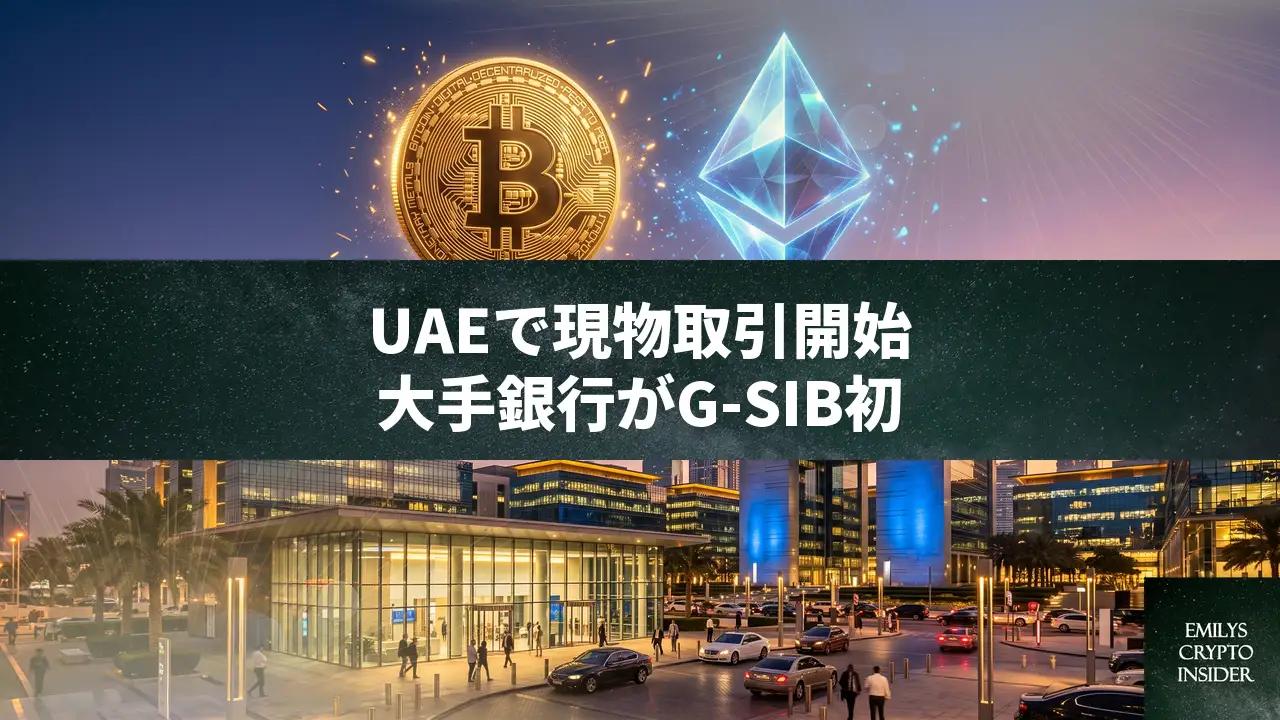 スタンダードチャータード、UAEでBTC・ETH現物取引を開始。G-SIB初の試み