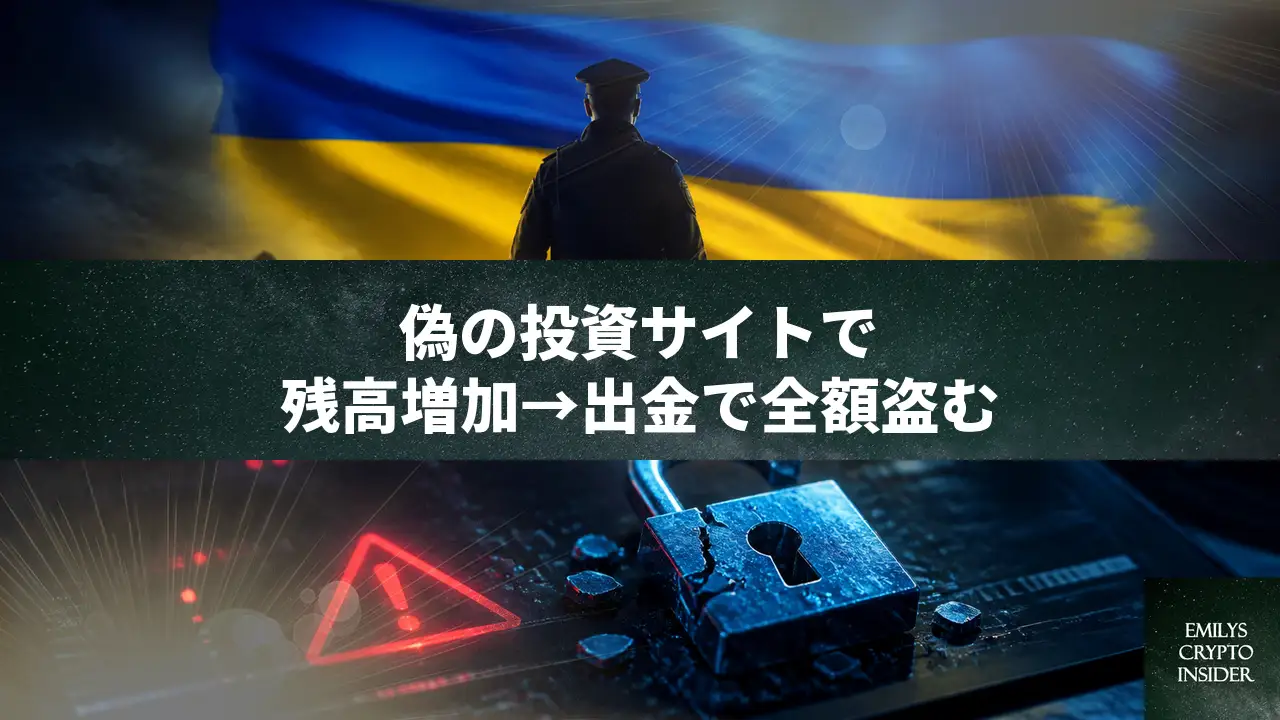 ウクライナ警察が月100万ドル規模の暗号資産詐欺を摘発、偽投資サイトの手口と対策