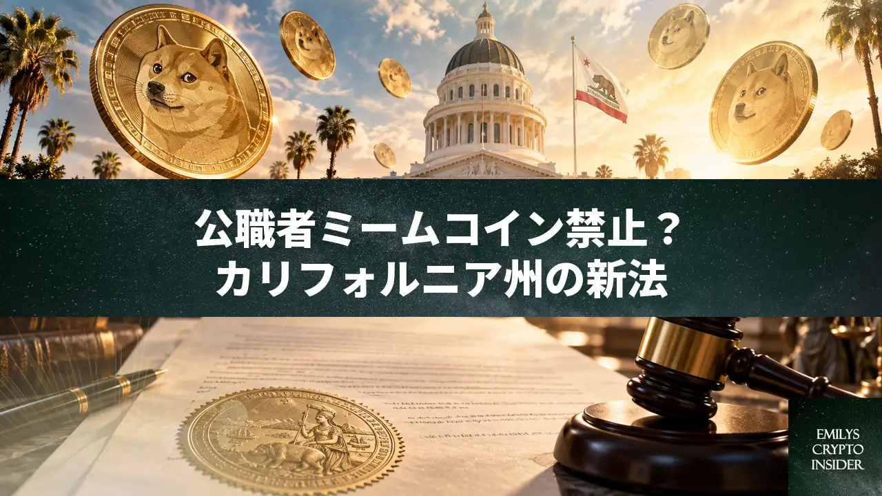 カリフォルニア州、公職者ミームコイン発行を禁止へ。トランプ氏批判の流れで