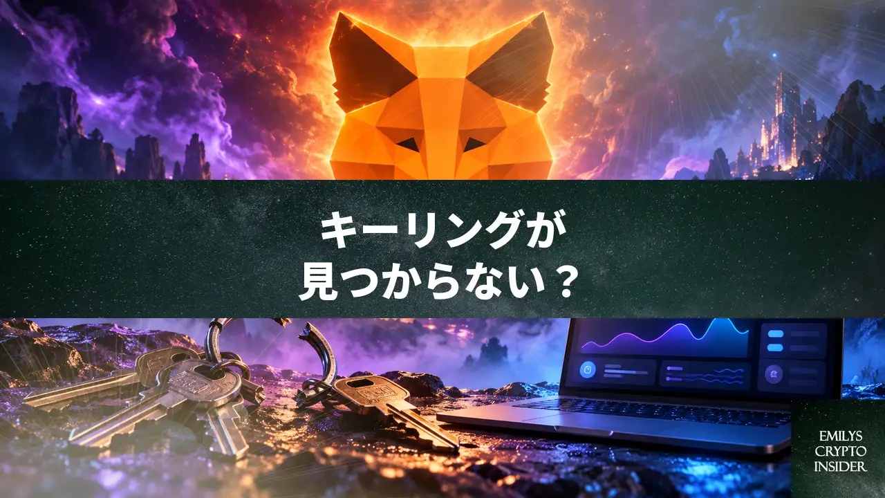MetaMaskでキーリングが見つからないエラーが出た時の対処法