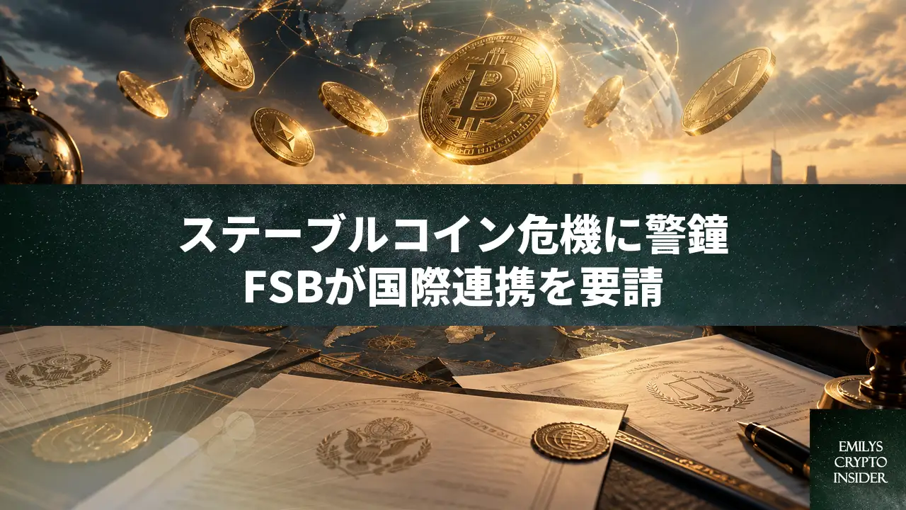 金融安定理事会がステーブルコイン危機に警鐘、国境を越えた情報共有を要請