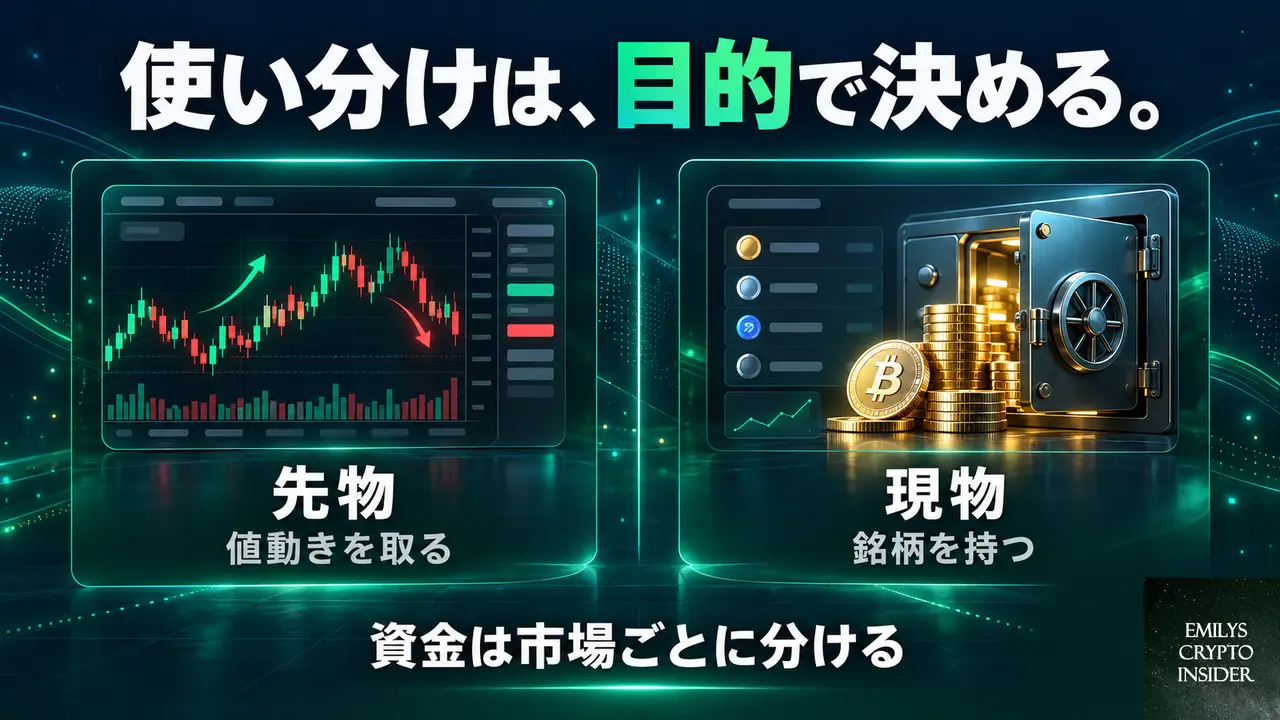 先物のコピーと現物のコピーは、どう使い分ければいいのか?