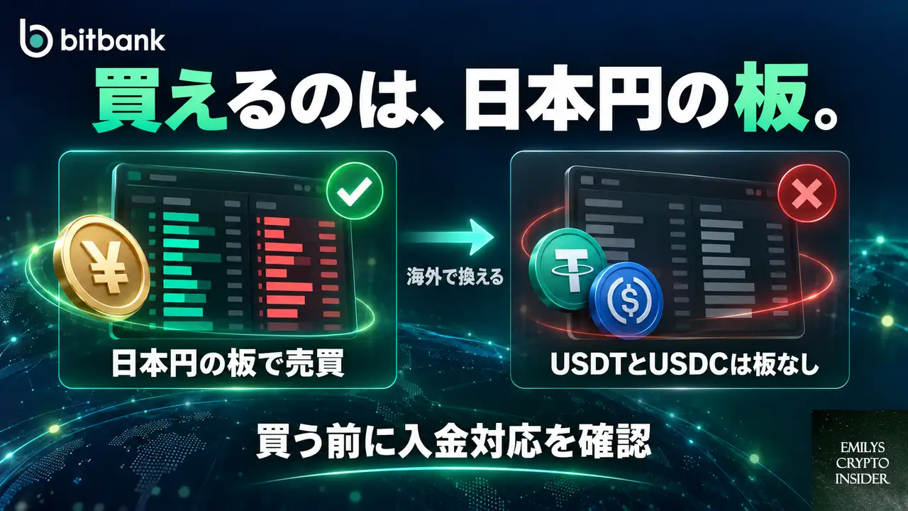 海外へ送るために、bitbankで何を買えばいいのか