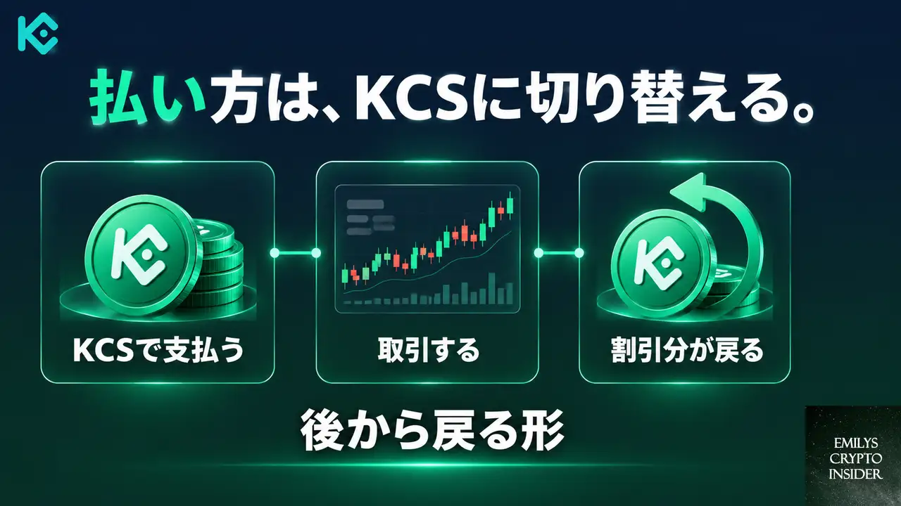手数料の支払いをKCSに切り替えると、何が変わるのか