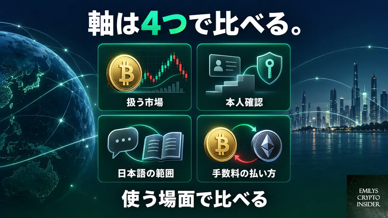 暗号資産と米国株を両方扱える取引所は、何を基準に選べばいいのか