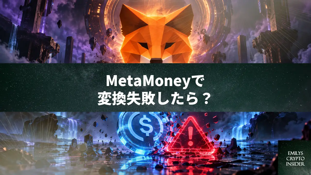MetaMaskのMetaMoneyでMUSD変換が失敗した時の対処法