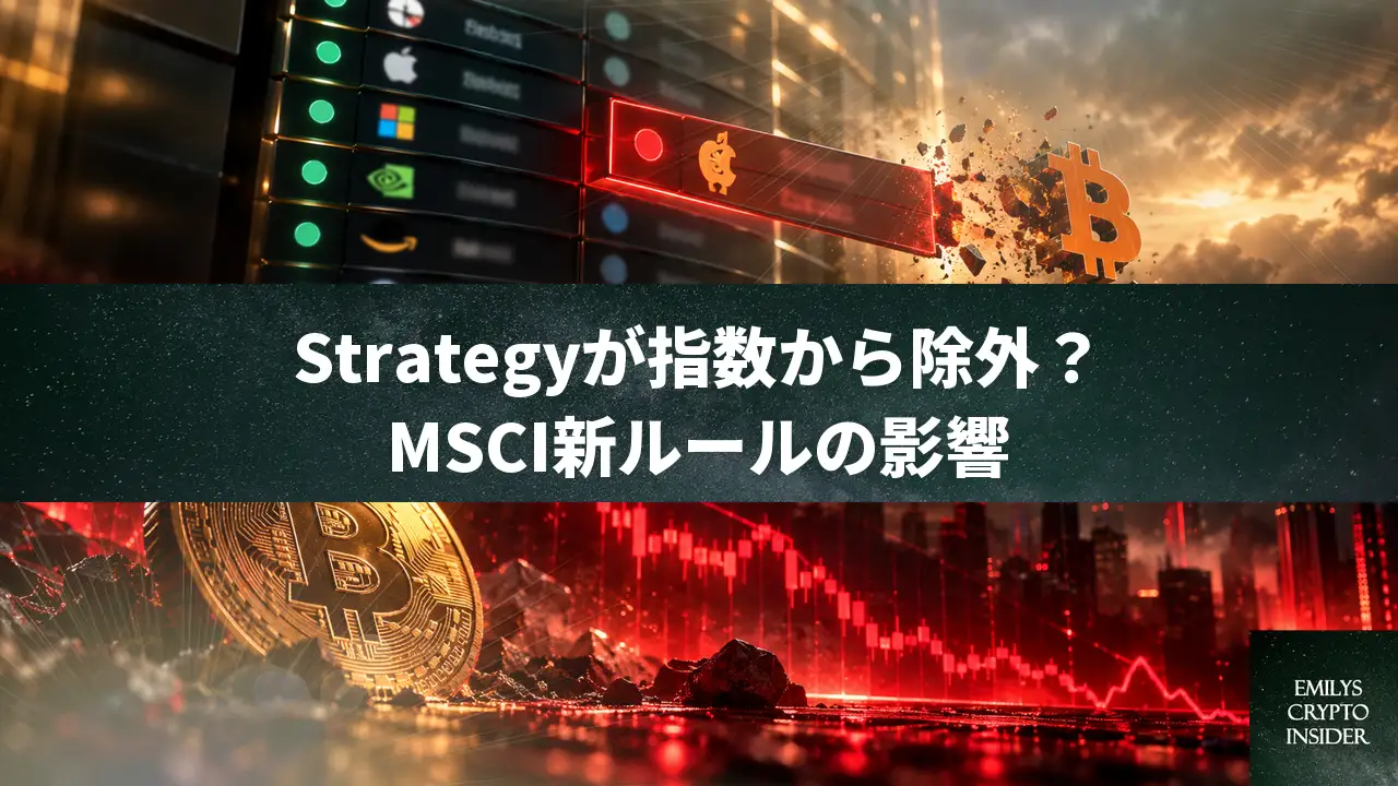 MSCIが新ルール採用、Strategyなど3社が指数から除外へ