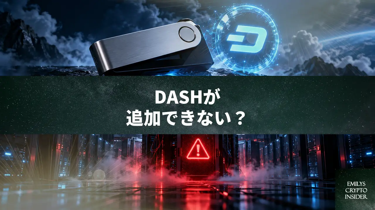 Ledger LiveでDASHアカウントを追加できない時のエラー504対処法