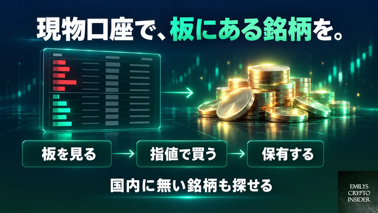 現物口座の役割と買える銘柄