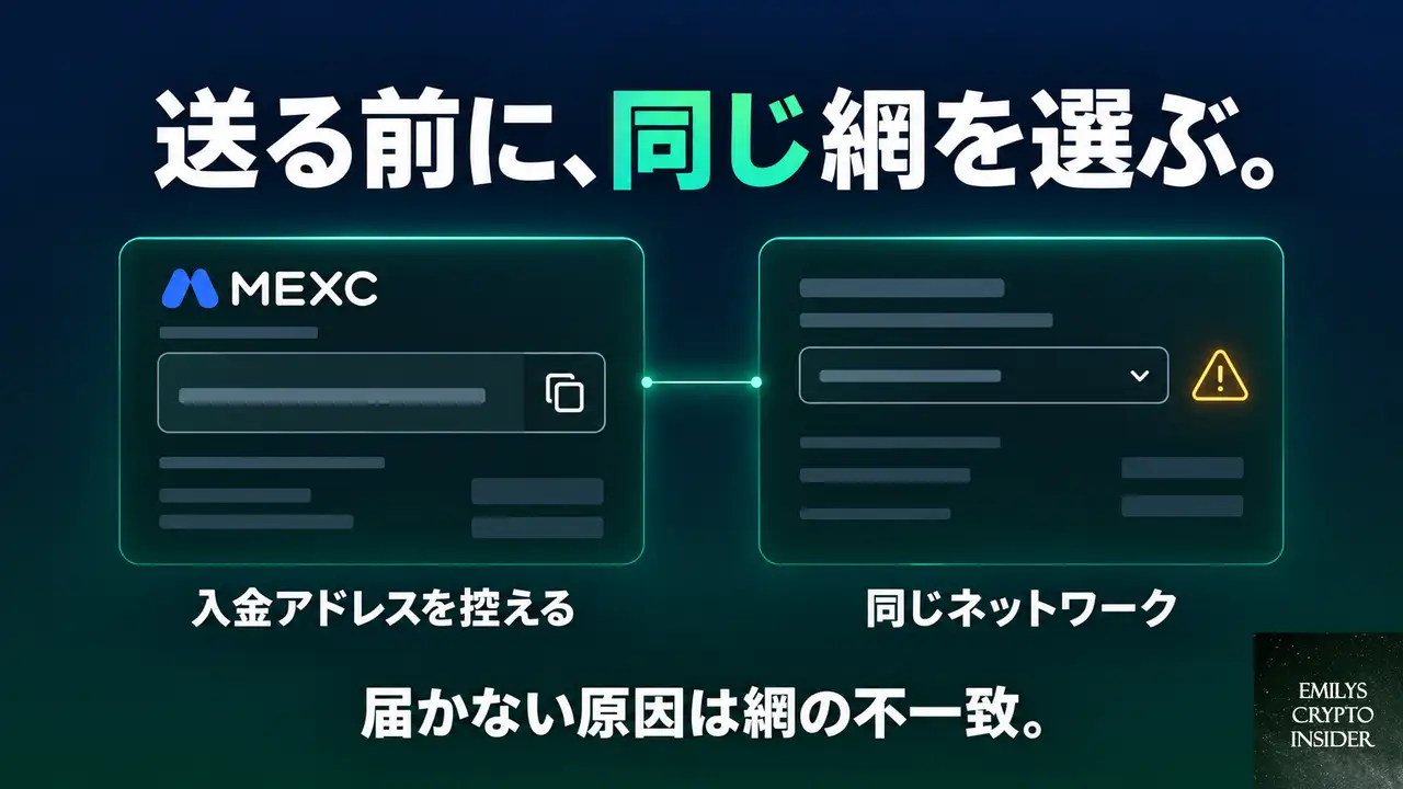国内取引所からMEXCへ送る手順