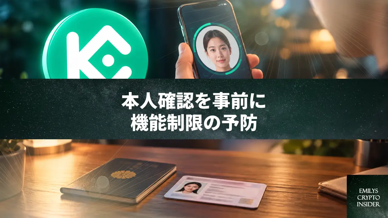 KuCoinの本人確認は事前に完了させる、機能制限を予防する用意と流れ
