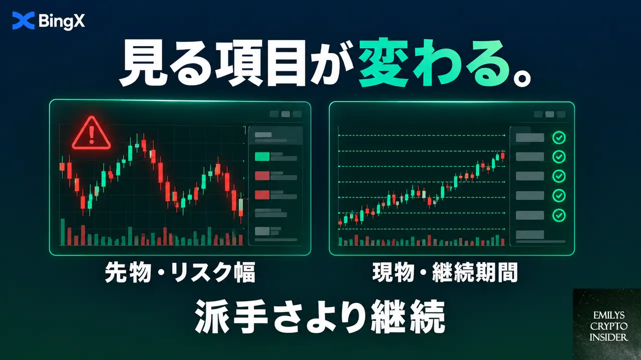 先物と現物で見る項目が変わる理由