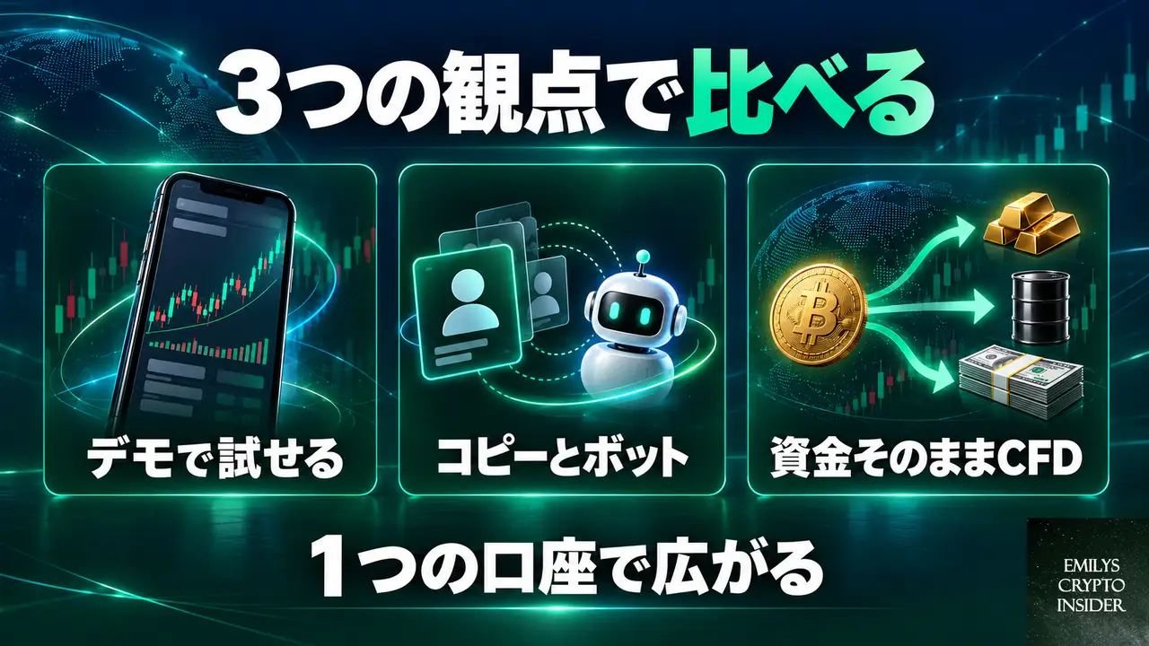 取引所のコピートレード選び方は何を比較するか