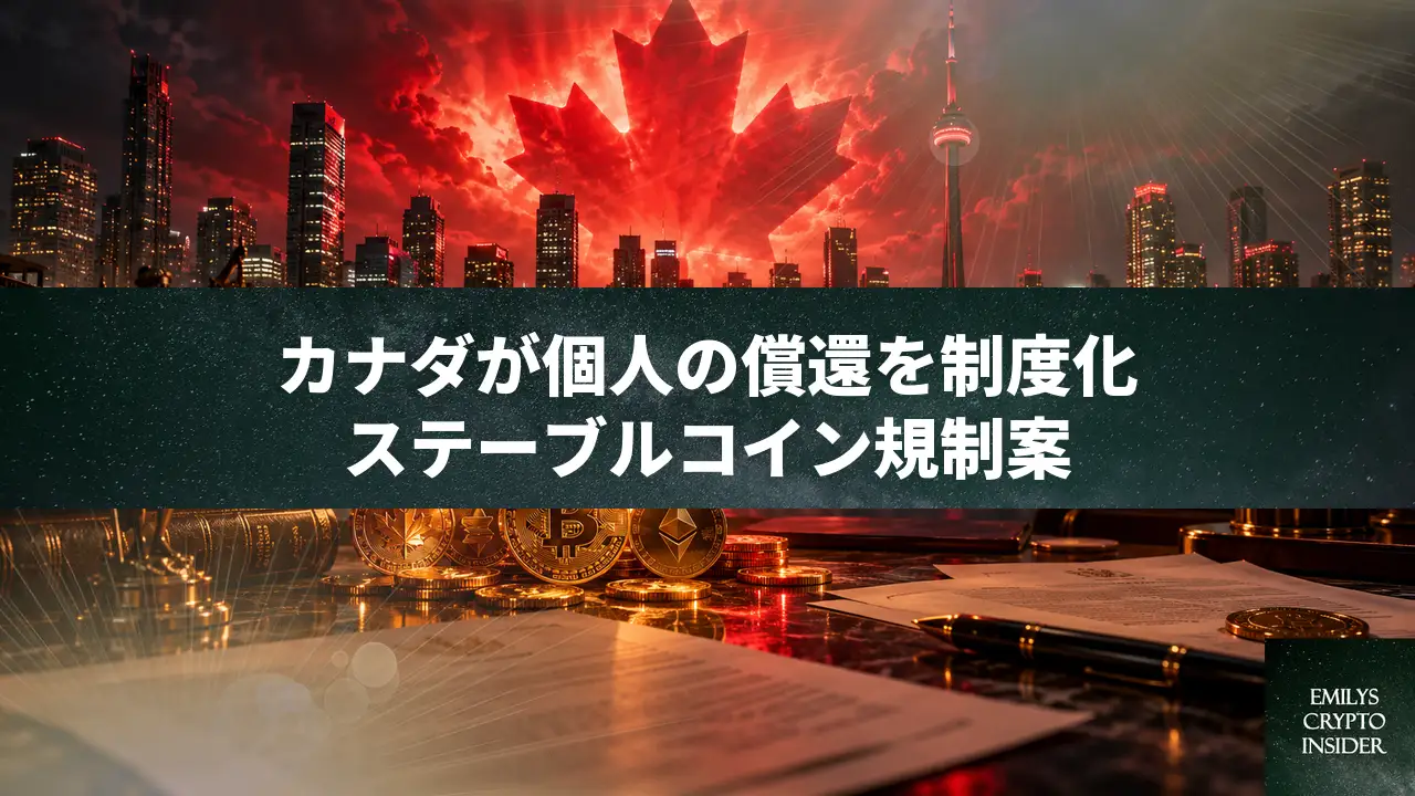 カナダ、ステーブルコイン直接償還を提案。個人でも手数料1%以下で現金化可能に