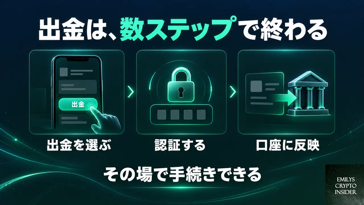 日本円出金の流れとタイミング