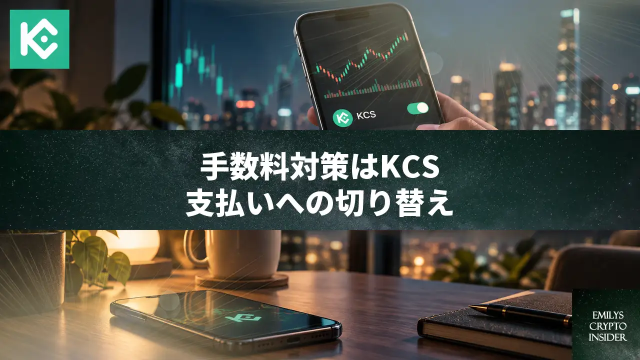 クーコインで積み上がる手数料を対策する、KCS支払いへの切り替え方