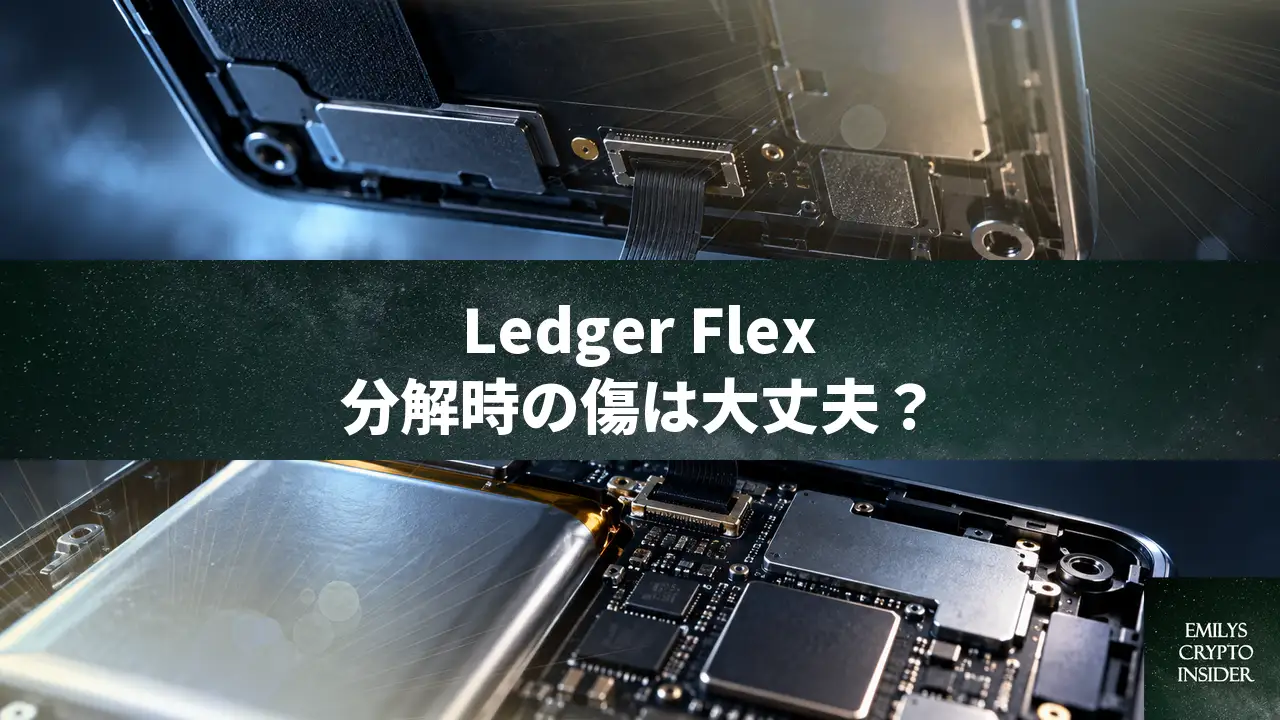Ledger Flexを分解してリボンケーブルを傷つけた時の対処と故障判定
