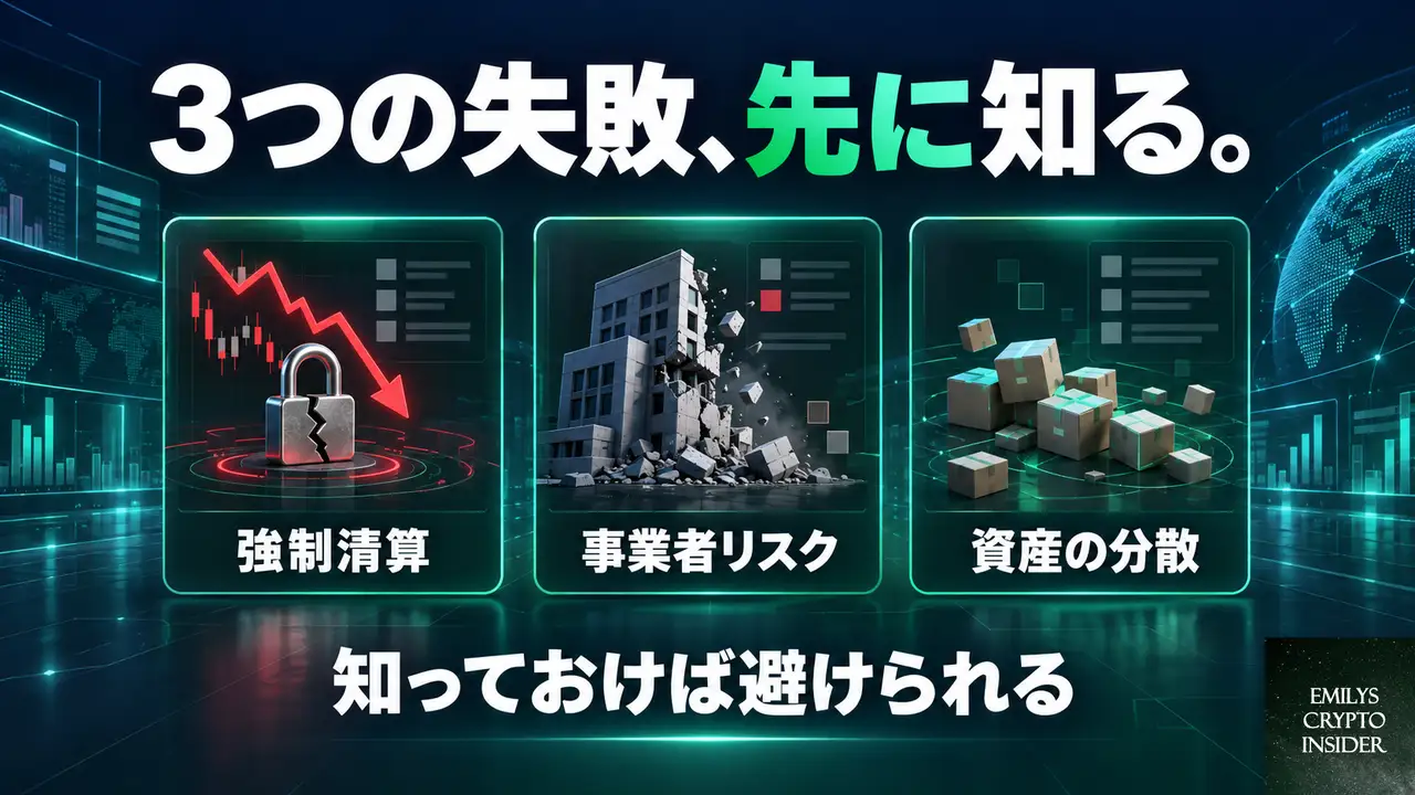 暗号資産の担保借入で起きる3つの失敗