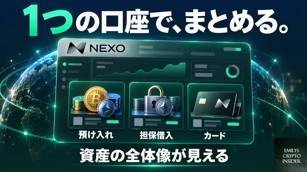 担保借入と預け入れを1つの口座で扱うNexo