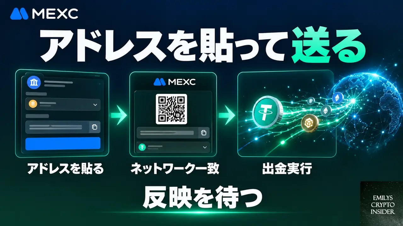 国内取引所からMEXCへ送金する手順