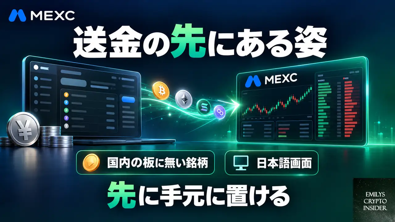 MEXCへの送金を実際に進めるとどうなるか