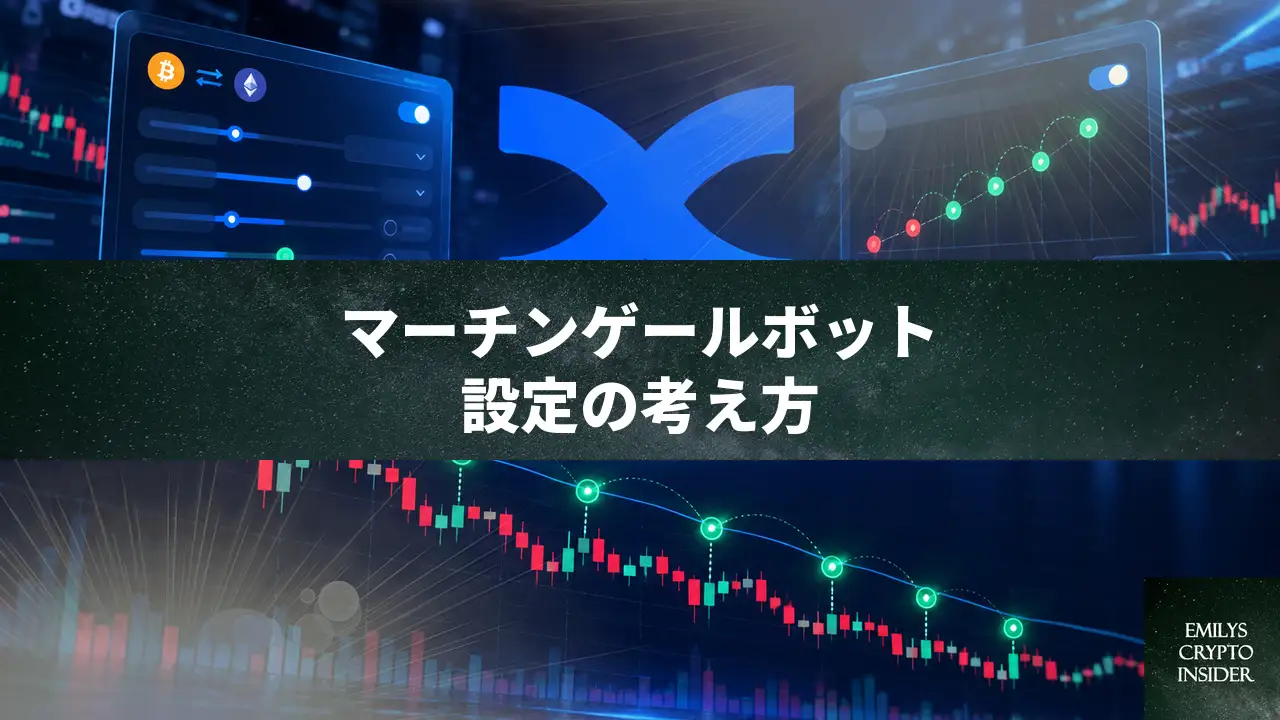 BingXマーチンゲール ボット 設定、買い増し幅と利確の考え方