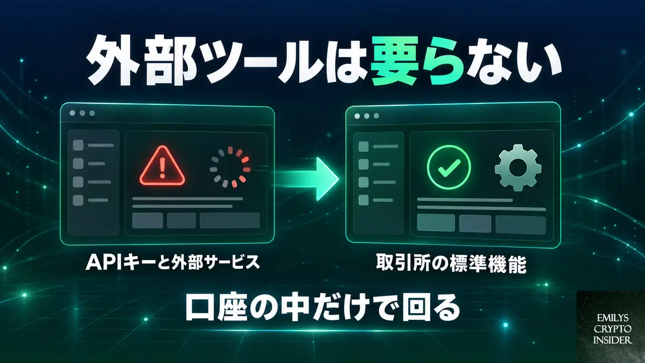 自動売買は外部ツールなしでできる