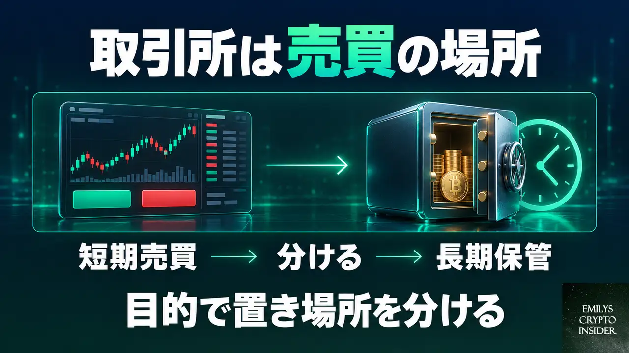 取引所に預けたままにすることの問題