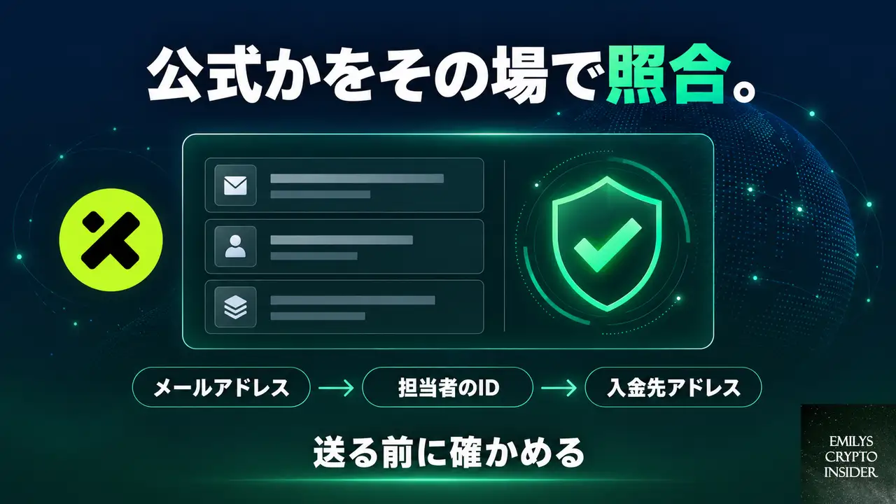 XT.COMの公式送金先はどう検証するのか