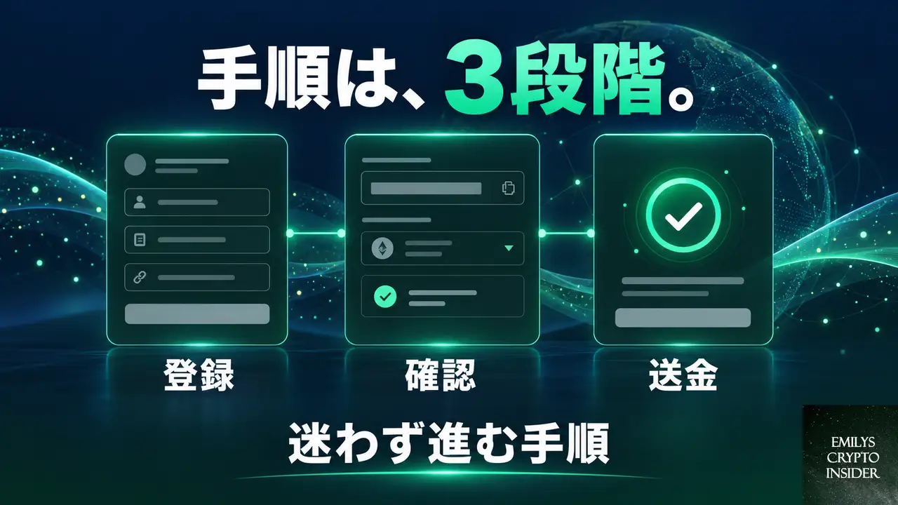 国内取引所からXRPを送る流れ