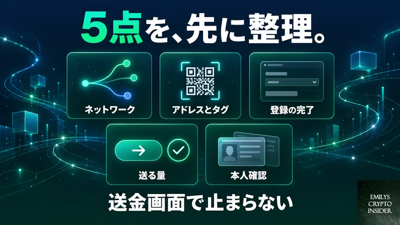 XRPを送る前に整理しておくこと